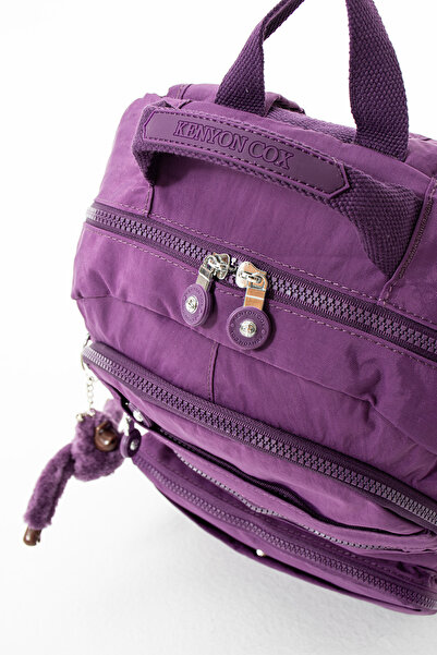 By Hakan Eba-8861 Clinker Geantă de școală Rucsac Călătorie zilnică Sport Călătorie Vacanță Compartiment multiplu pentru laptop Mov