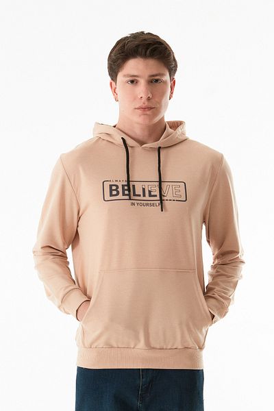 Fulla Moda Φούτερ με κουκούλα με στάμπα Believe
