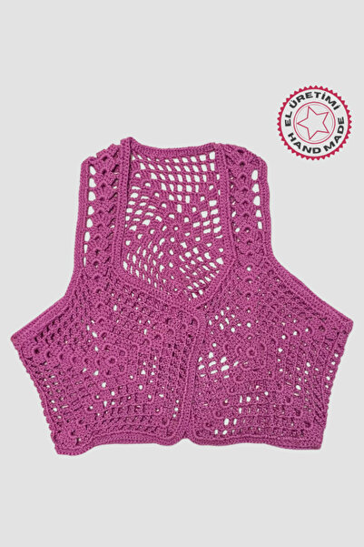 Uretti - Оригінал 5776 Ручна робота Ліловий болеро жилет