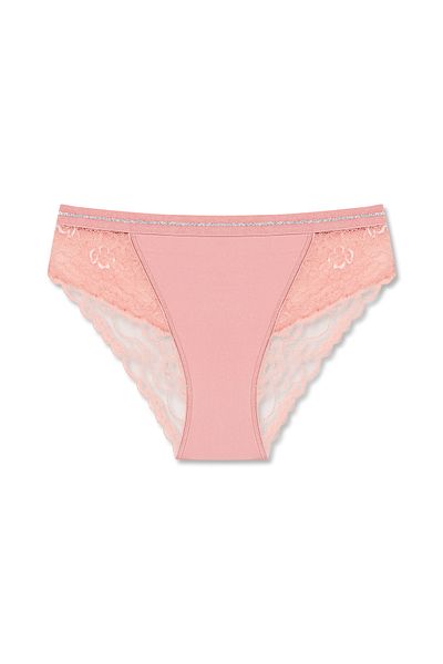 HNX Γυναικεία εσώρουχα Interlock Lace Λεπτομερή γκλίτερ μέσης από καουτσούκ