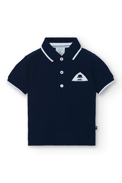 Boboli Boy's Polo Neck T-Shirt