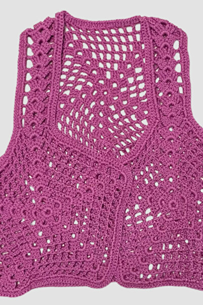 Uretti - Оригінал 5776 Ручна робота Ліловий болеро жилет