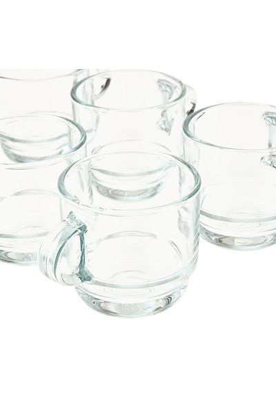 LAV 6 Espresso Cups - Clear - 91 ml