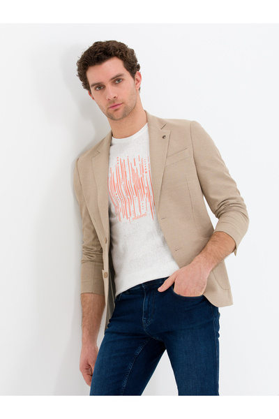 Cacharel Camel Slim Fit Ceket 50271261-VR015