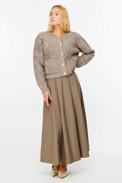 Hooopstore Плисирана пола от норка