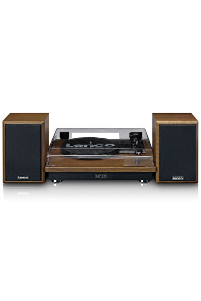 Lenco LS-100WD Ahşap Harici Hoparlörlü Bluetooth Pikap
