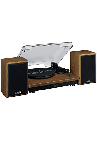 Lenco LS-100WD Ahşap Harici Hoparlörlü Bluetooth Pikap
