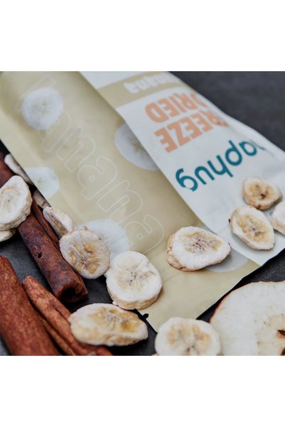 HapHug 3-Pack Freeze Dried Bananas - Freeze-Dried Fruit - Dried Fruit 3x30g
