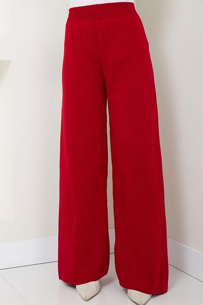 hafsamina Red Knitwear Trousers - Hm2555 Model