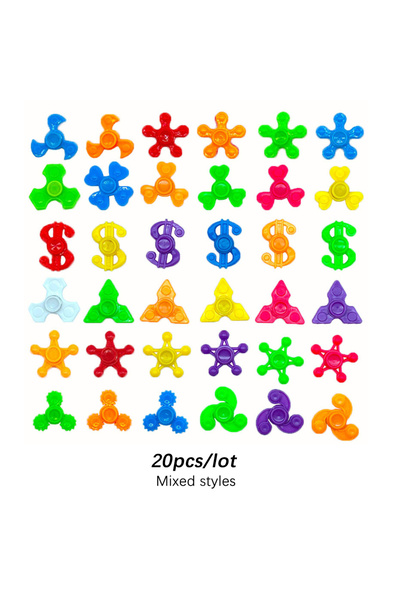 Choice 20 قطعة من الألعاب الدوارة الملونة الصغيرة التي تدور على أطراف الأصابع...