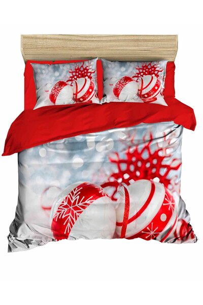 Generic Brand Christmas Decoration Snowflakes Duvet Cover Set
