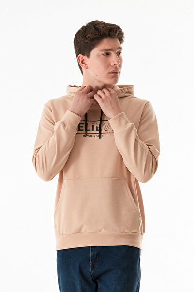 Fulla Moda Φούτερ με κουκούλα με στάμπα Believe