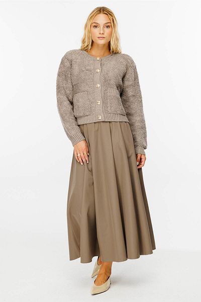 Hooopstore Плисирана пола от норка