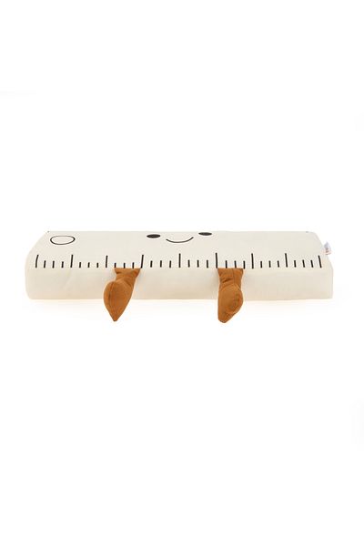 Evidea Soft Ruler Figured Pillow - White - 42X14 cm