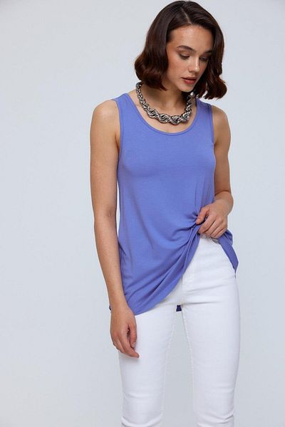 Tuba Butik Basic U-Neck Lilac Women's Athlete