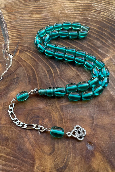 Agai Silver Capsula cu ciucuri cu nodul de dragoste, tăiată, albastru, cu măr...