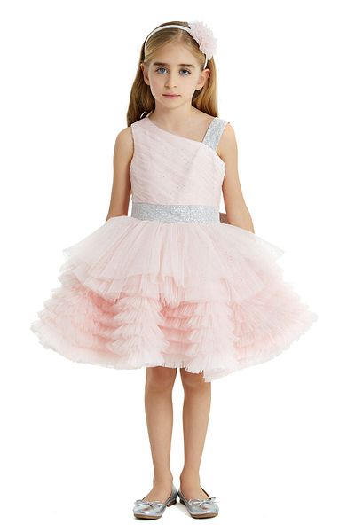 Pamina Girl's Party Dress Powder