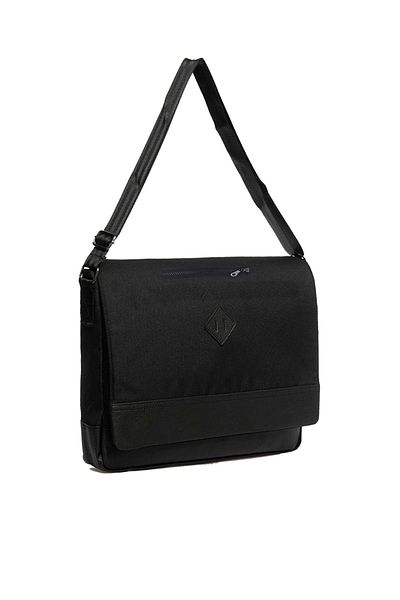 Bagorama Чанта за през рамо Four Unisex 13 Postman Tablet Crossbody - Черна