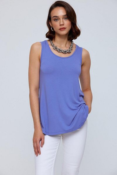 Tuba Butik Basic U-Neck Lilac Women's Athlete