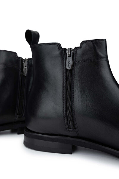 Tamer Tanca Erkek Hakiki Deri Siyah Casual Bot