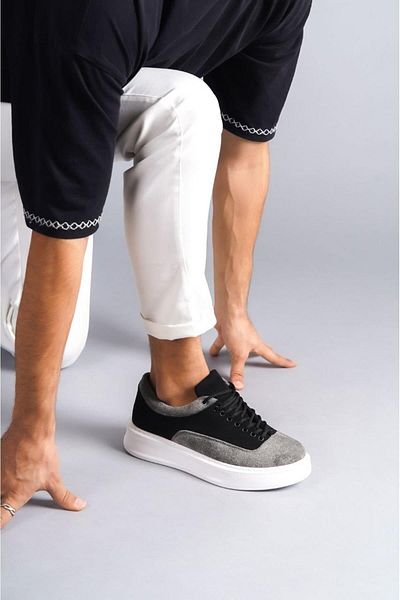 onexsports Suede Lace-Up Men's Sports Sneakers Orthopedic Sole Casual Shoes