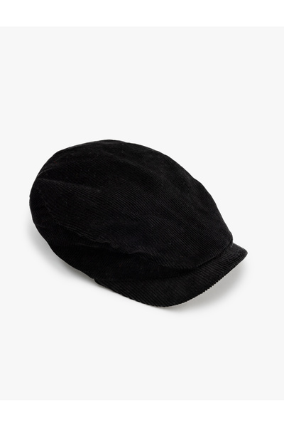 Koton Corded Cotton Velvet Cap
