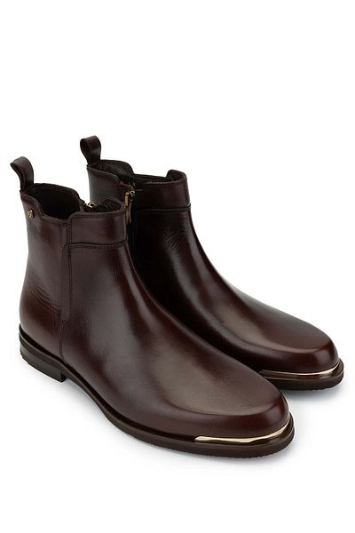 Tamer Tanca Men's Genuine Leather Brown Casual Boots