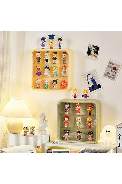 Choice Clear Acrylic Blind Box Jewelry Figures Showcase Wall Mounted Display Case Figures Stand Dust Dis...
