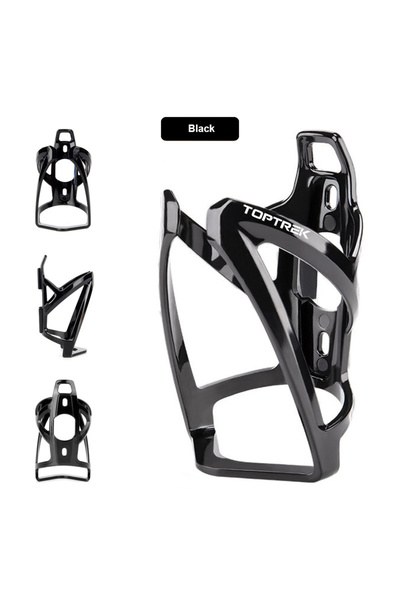 Choice حامل زجاجات مياه للدراجات الهوائية من Toptrek باللون الأسود، حامل زجاج...