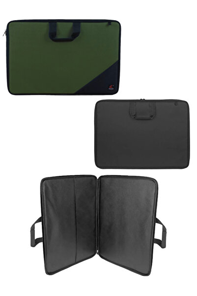 GLANCE Proje Çantası Haki 39x55 Cm