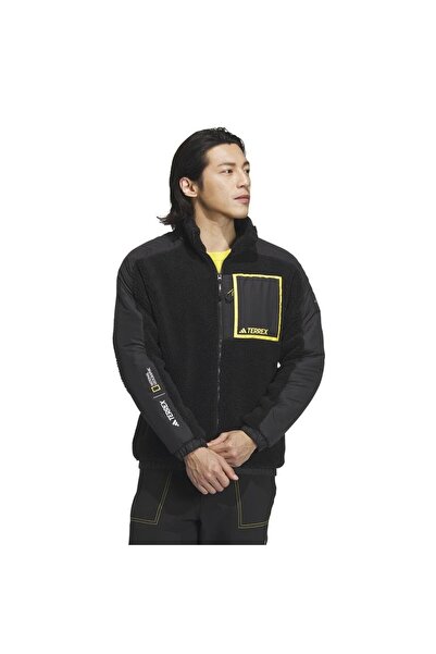 National Geographic High Pl Men's Outdoor Fleece Coat IL8982 Black