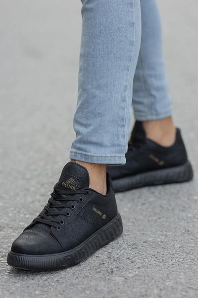 Preux Ανδρικά δερμάτινα δερμάτινα λέιζερ Lifestyle Casual κομψά καθημερινά κορδόνια ορθοπεδικά αθλητικά παπούτσια