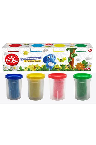 Bubu Play Dough 4X100 Gr Bubu-Oh0039