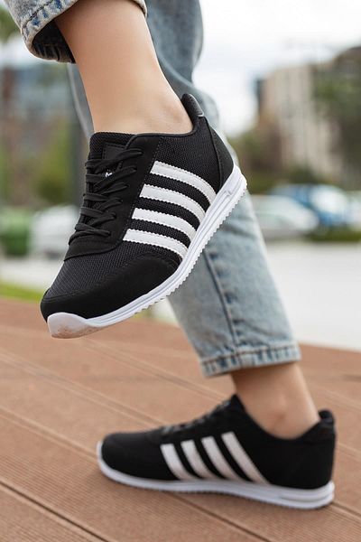 brosco Pantofi sport pentru femei, zilnic, confortabil, cu talpă confortabilă, cu șireturi, flexibile, pentru mers