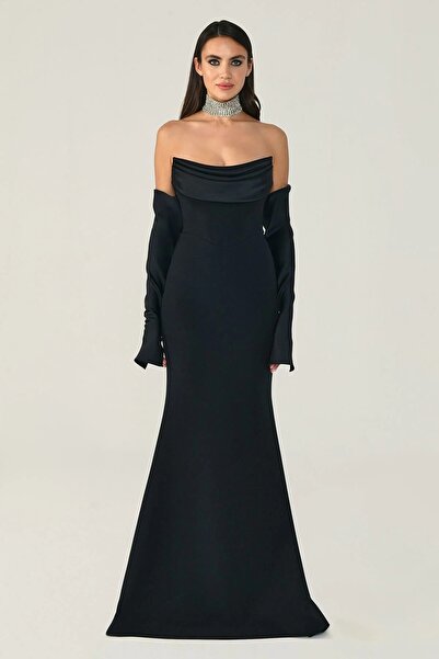 ALFABETA فستان سهرة طويل بدون حمالات من ألفا بيتا 2246613