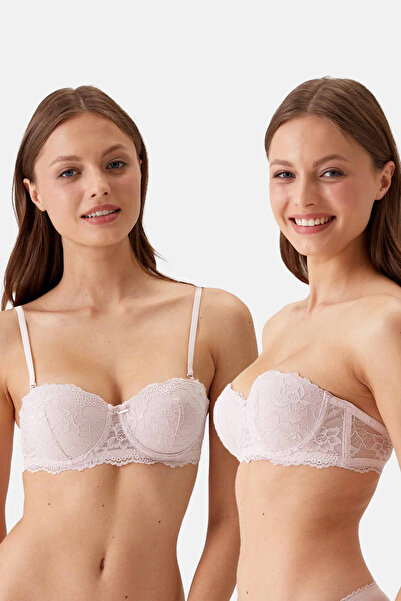 Pierre Cardin Економічний комплект з 2 штук Пудра-Пудра 6203-2 Бюстгальтер на...