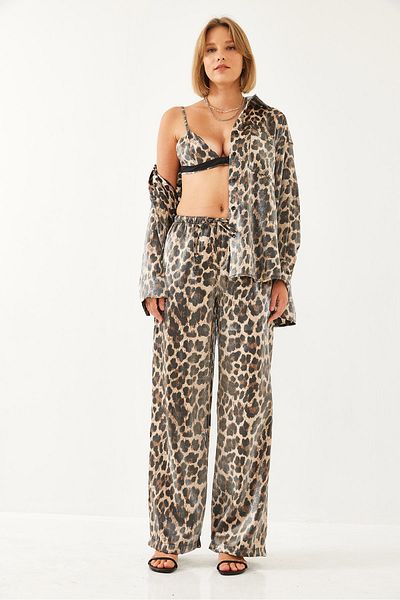 Bianco Lucci Women's Triple Patterned Satin Suit 36327 60251930