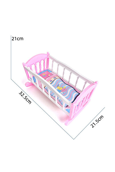 Choice سرير أطفال للدمى من 8 إلى 10 بوصات، مهد للدمى من 8 إلى 10 بوصات، ملحقا...