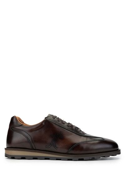 Tamer Tanca Men's Genuine Leather Brown Casual Shoes