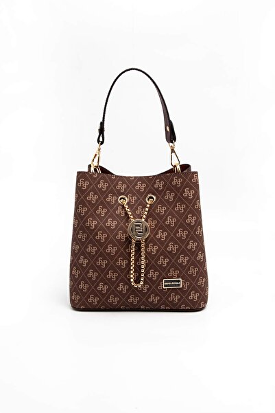 Silver Polo Brown Sp967 Women's Crossbody Bag