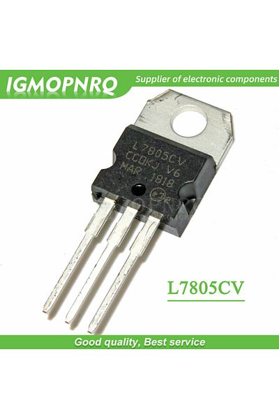 Choice 10 قطع L7805CV L7805 7805 ترانزستور منظم جهد ثلاثي الأطراف TO-220 جديد أصلي