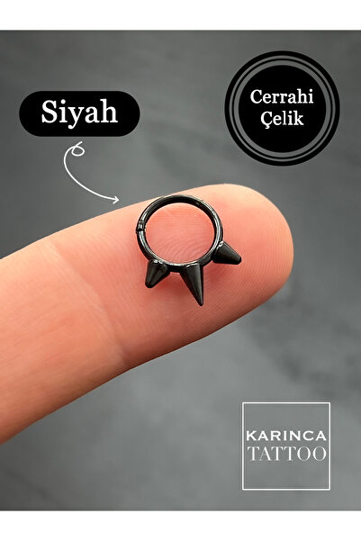 Karınca Piercing Fashion Moda Spike Piercing Halka Helix Kulak Nipple Meme Uc...