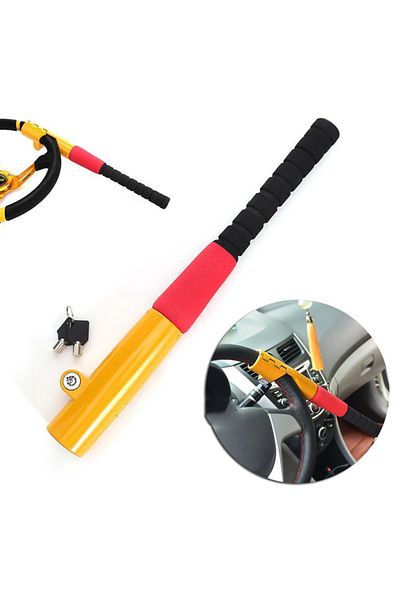 Choice Universal Car Steering Wheel Lock Baseball Anti Theft Lock with 2 Keys with Tough-steel Construct...