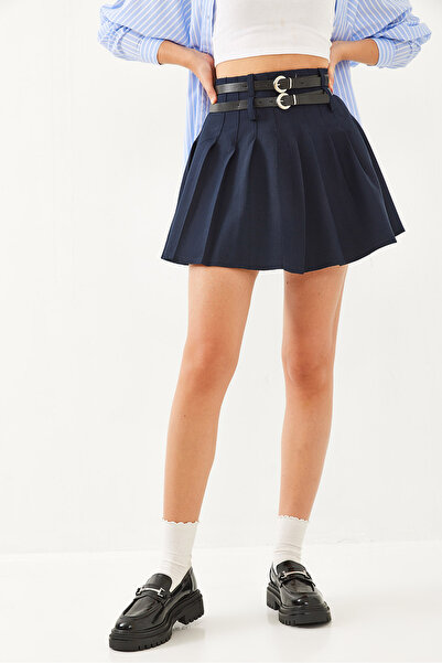 Bianco Lucci Спідниця жіноча сортова 7153 з подвійним поясом 60251936