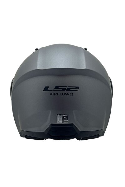 LS2 AIRFLOW 2 MAT TITANIUM KASK SİYAH CAM