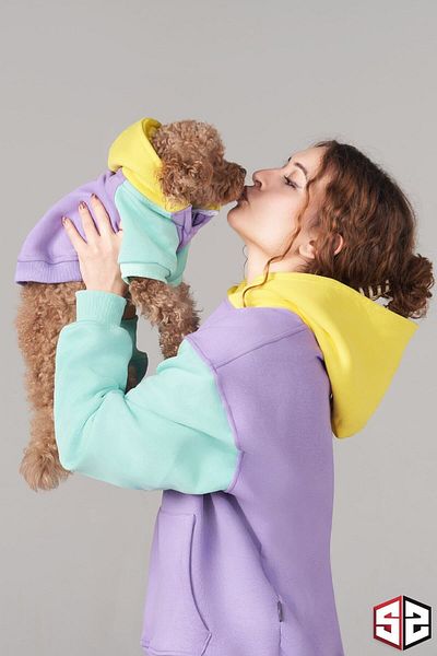 salya store Positive Sweatshirt for Owner - Dog Outfit Single Product, Loose Fit Combo