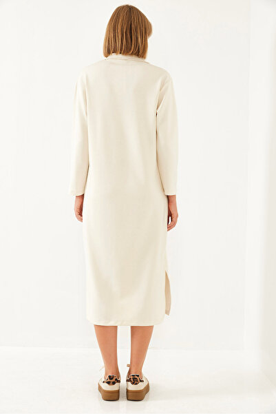 Bianco Lucci Γυναικείο υφασμάτινο φόρεμα Polo Neck Modal 60351087