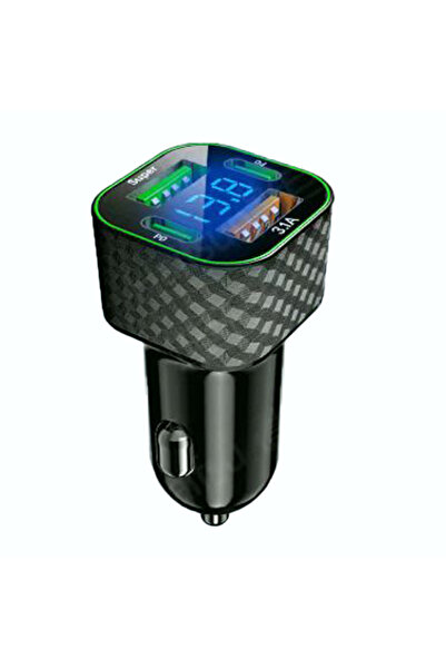 Choice Black Car Charger UYUXIO USB C Car Phone Charger Dual PD 4 in 1 with Voltage Display Super Fast Char