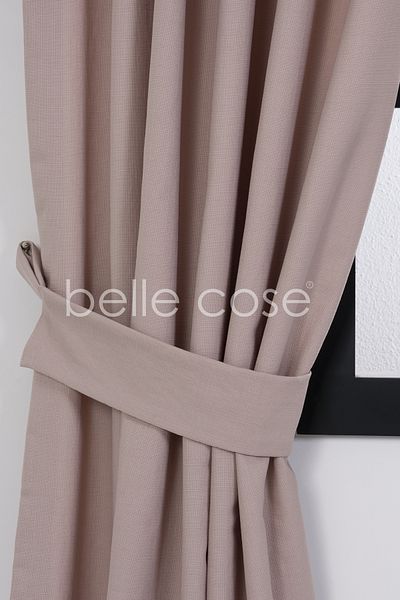 Belle Cose Bohemian Style Pink Background Curtain - Linen Look, Sewing Without Pleats
