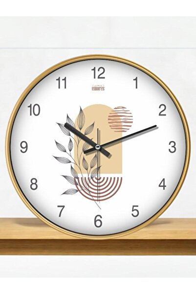 EMORES 30 Cm Gerçek Cam Sessiz Mekanizma Duvar Saati